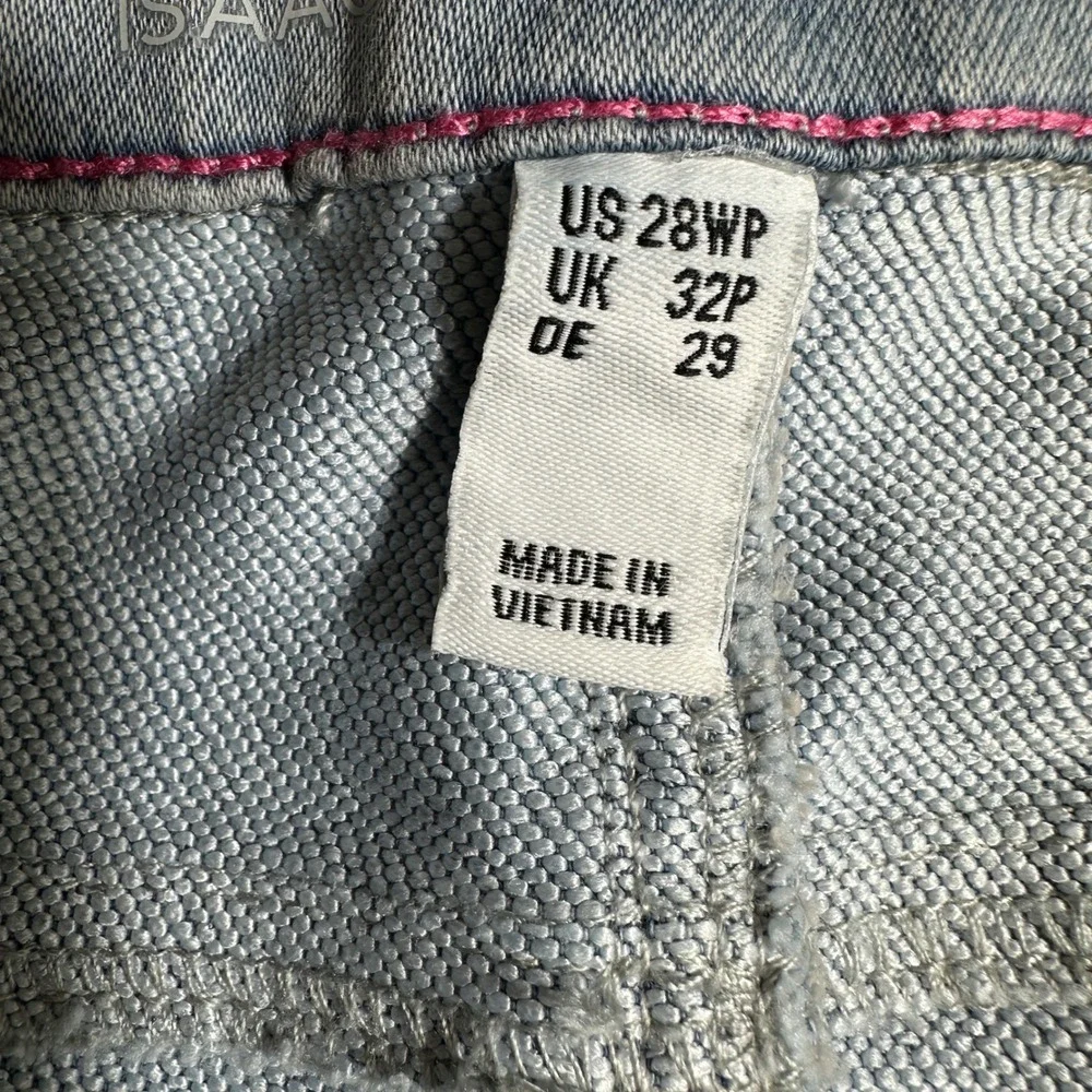 Isaac Mizrahi Live Divine Denim Womens Jeans Elastic Waist Pull On Pants Sz 28WP